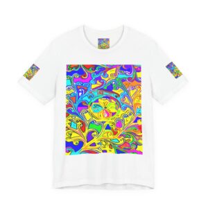 Psychedelic Swirl T-Shirt — Vibrant Retro Abstract Art Tee