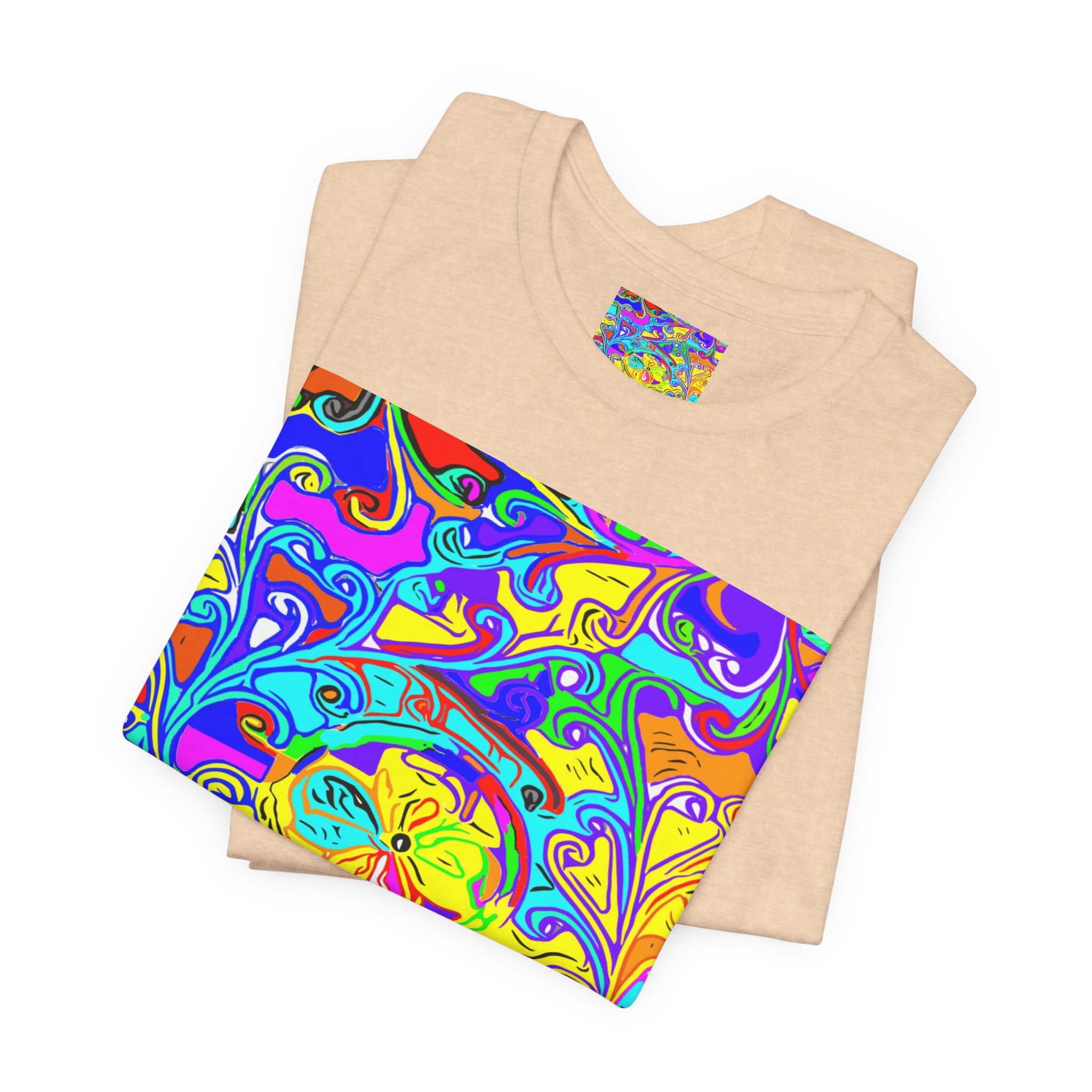 Psychedelic Swirl T-Shirt — Vibrant Retro Abstract Art Tee - Image 19
