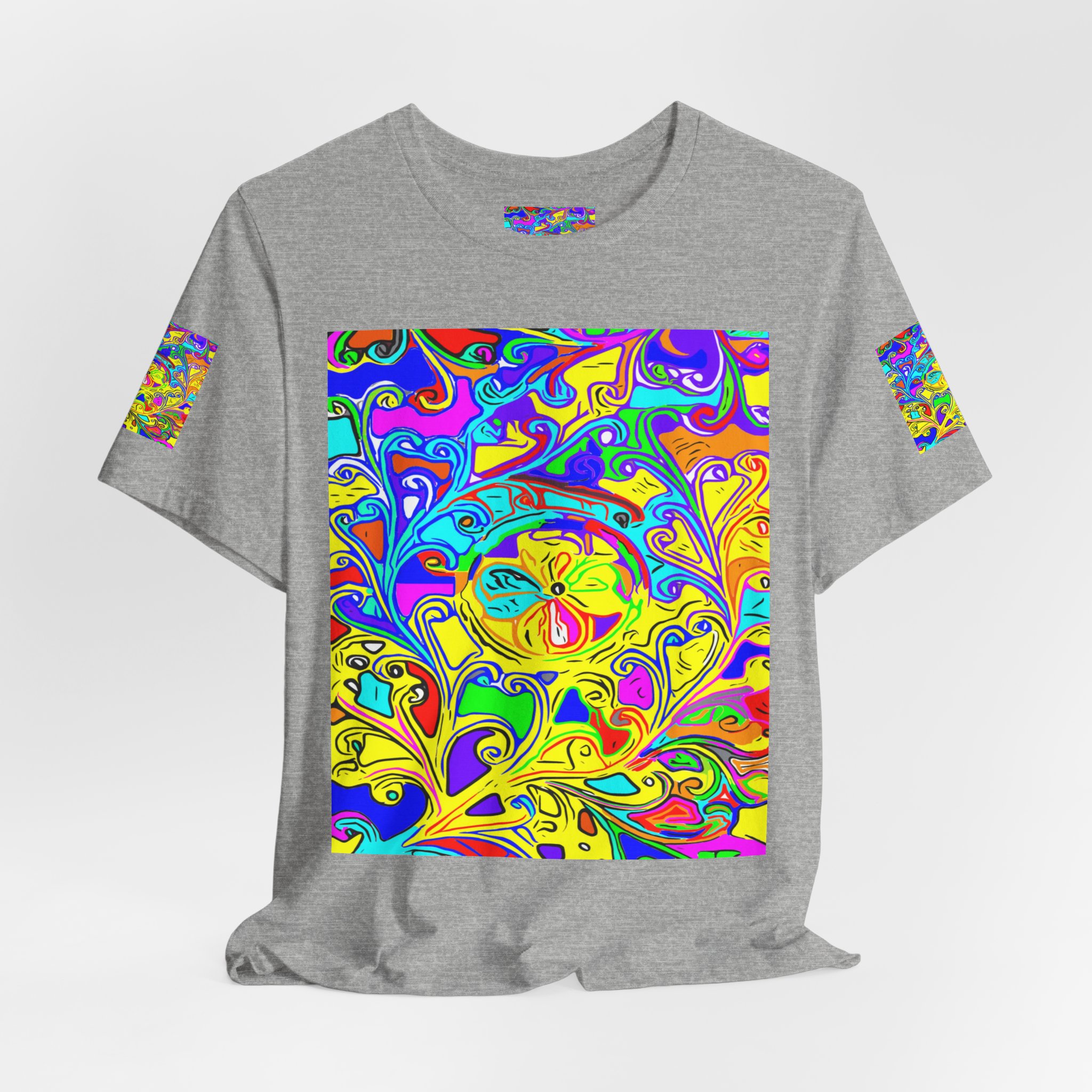 Psychedelic Swirl T-Shirt — Vibrant Retro Abstract Art Tee - Image 24