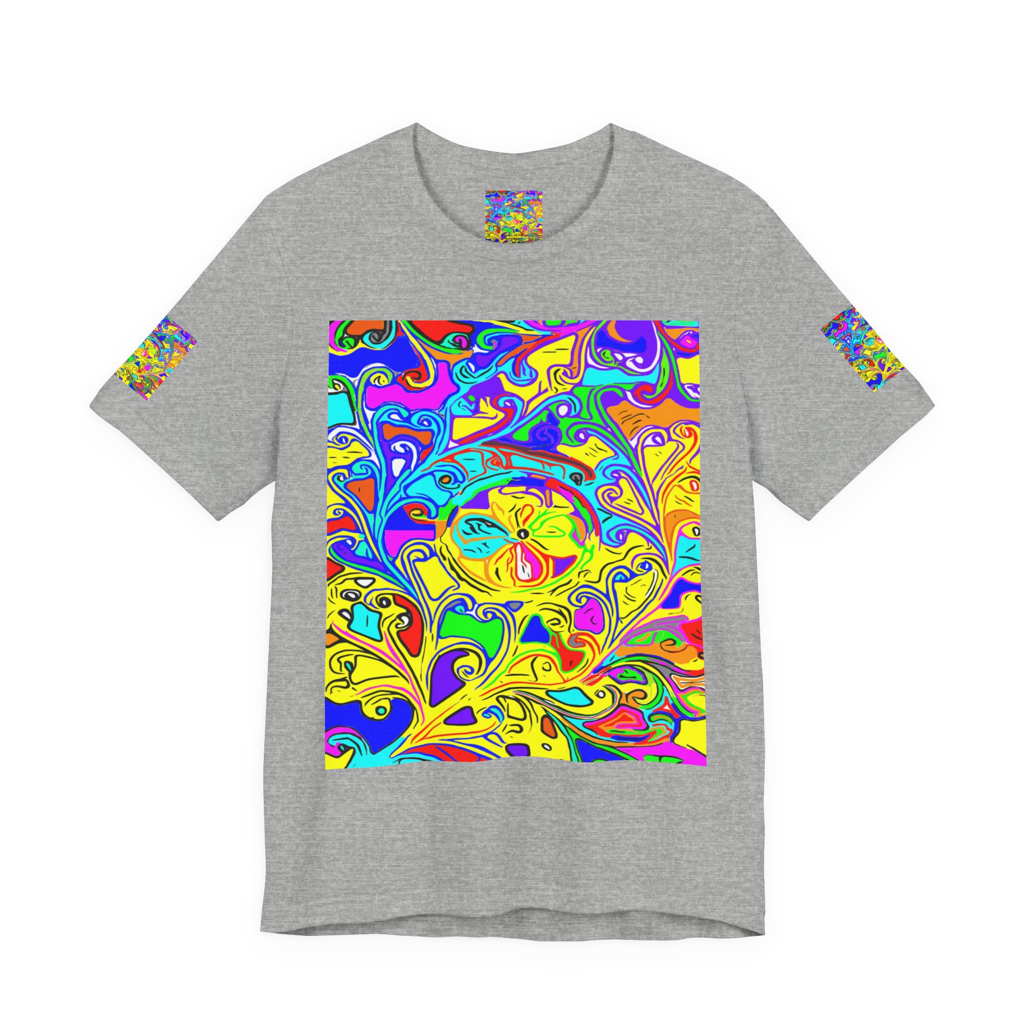 Psychedelic Swirl T-Shirt — Vibrant Retro Abstract Art Tee - Image 21