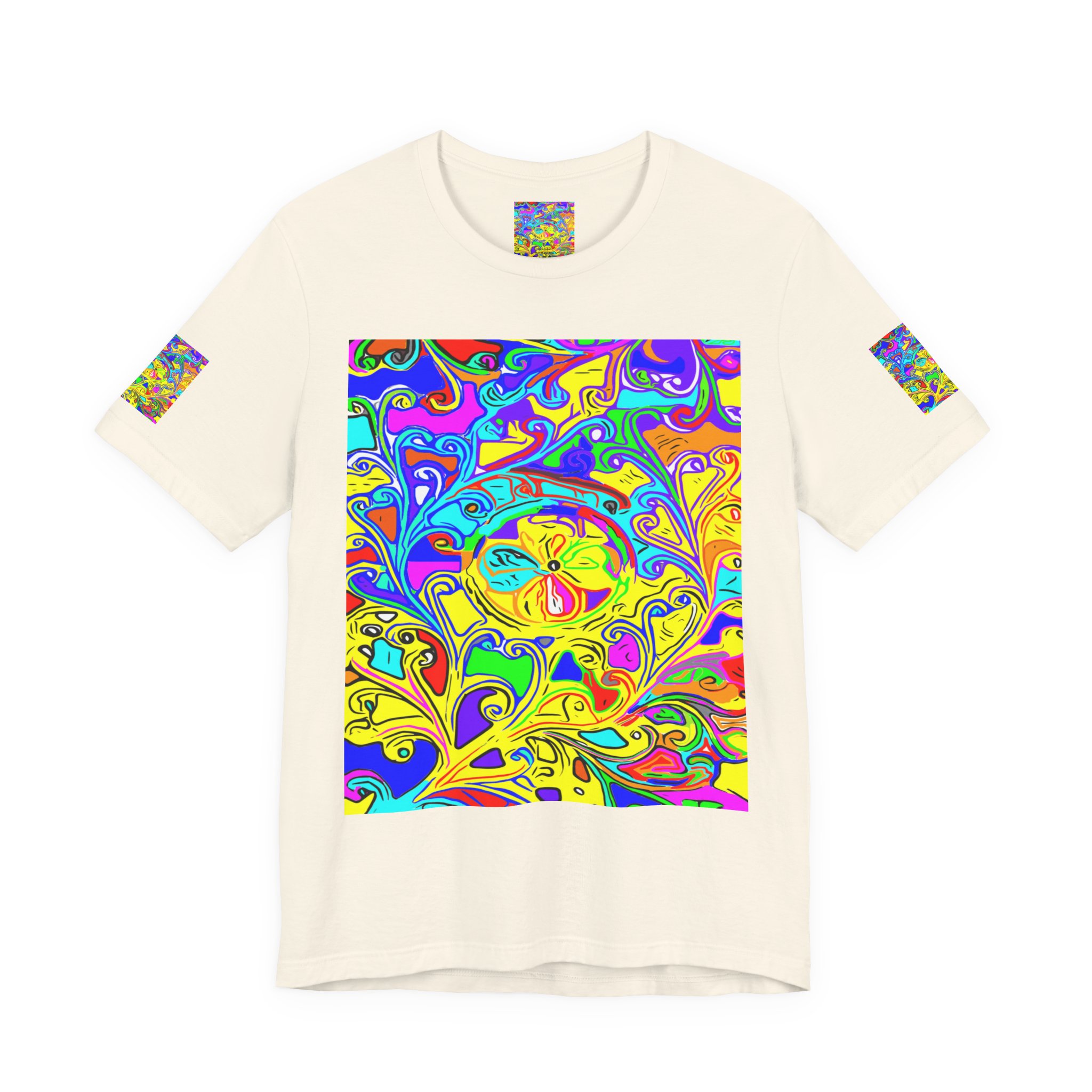 Psychedelic Swirl T-Shirt — Vibrant Retro Abstract Art Tee - Image 9