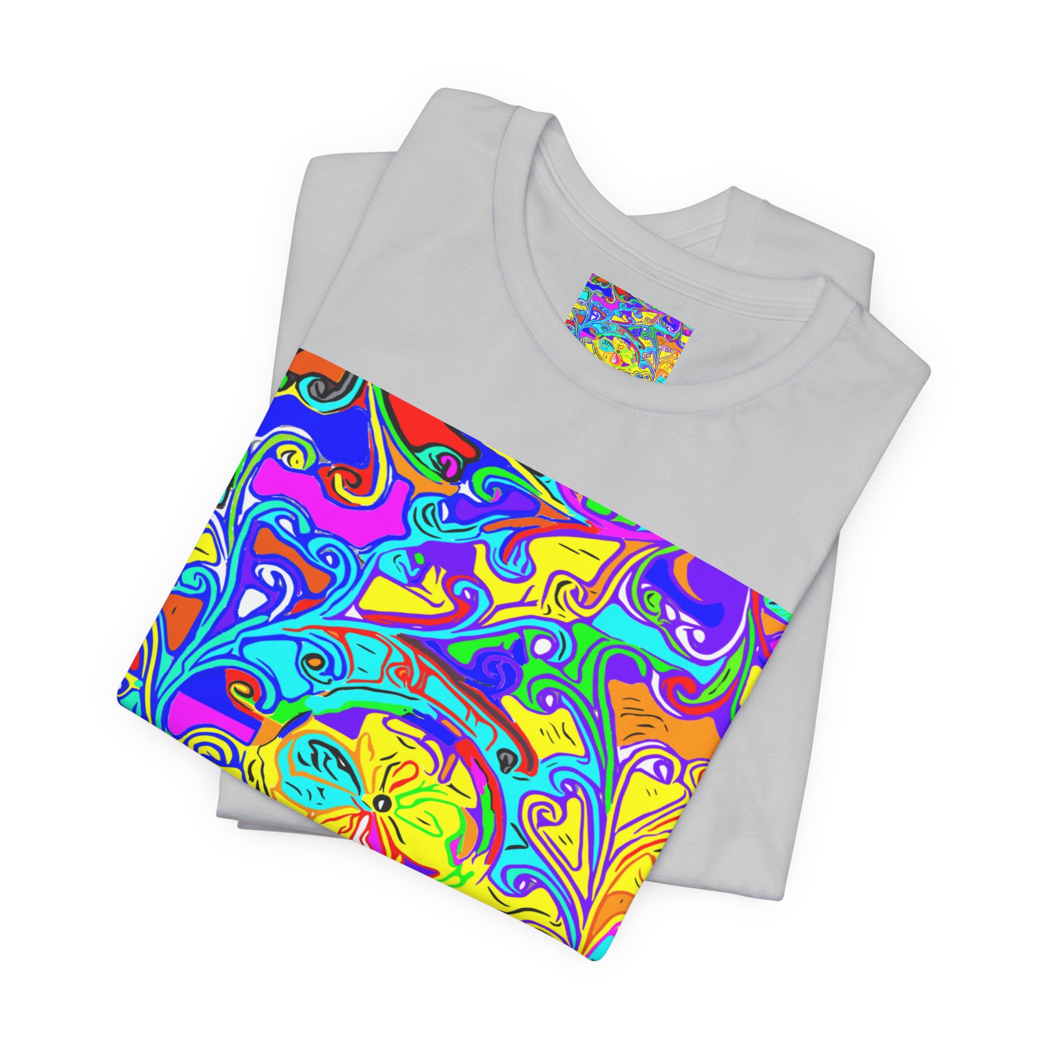 Psychedelic Swirl T-Shirt — Vibrant Retro Abstract Art Tee - Image 7