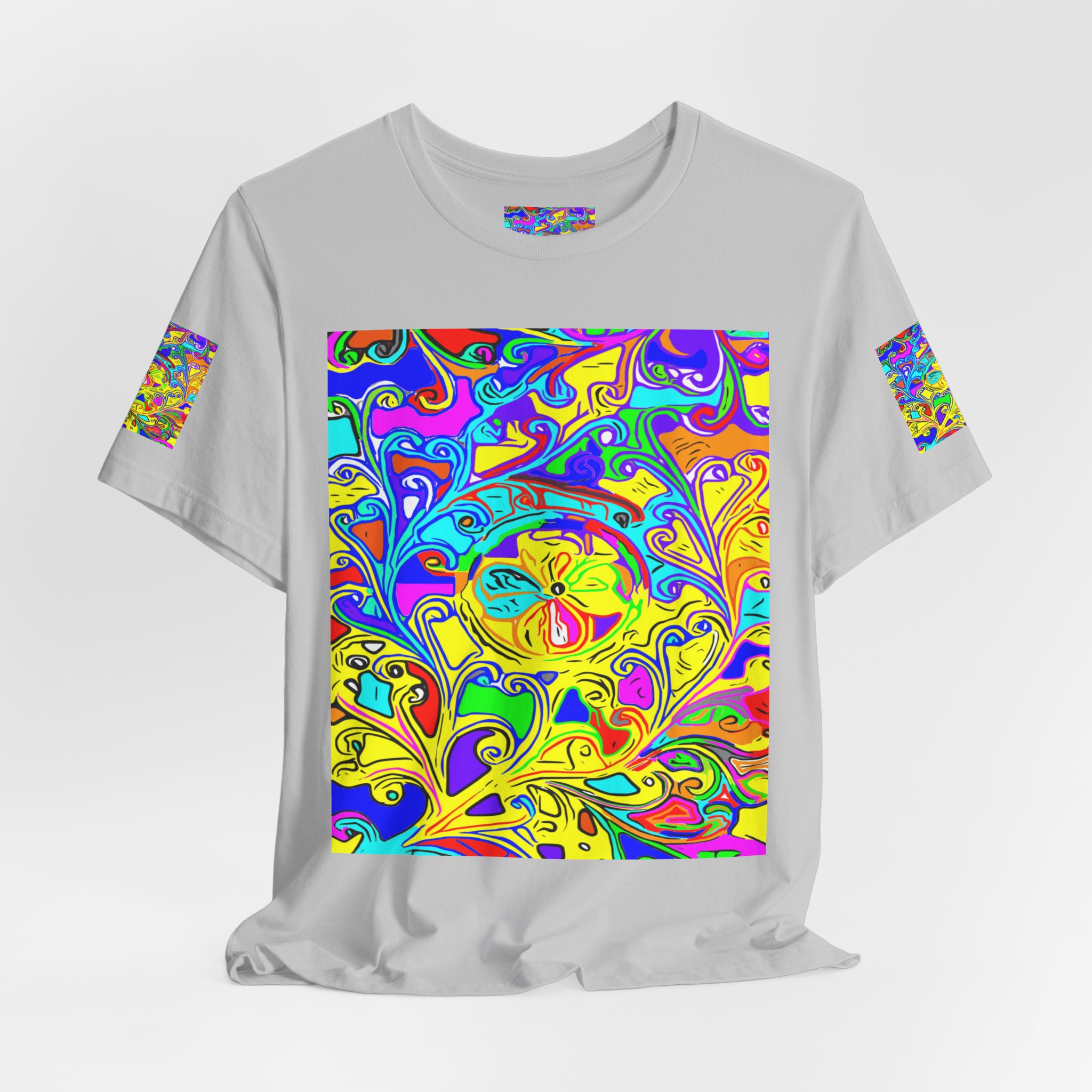 Psychedelic Swirl T-Shirt — Vibrant Retro Abstract Art Tee - Image 8