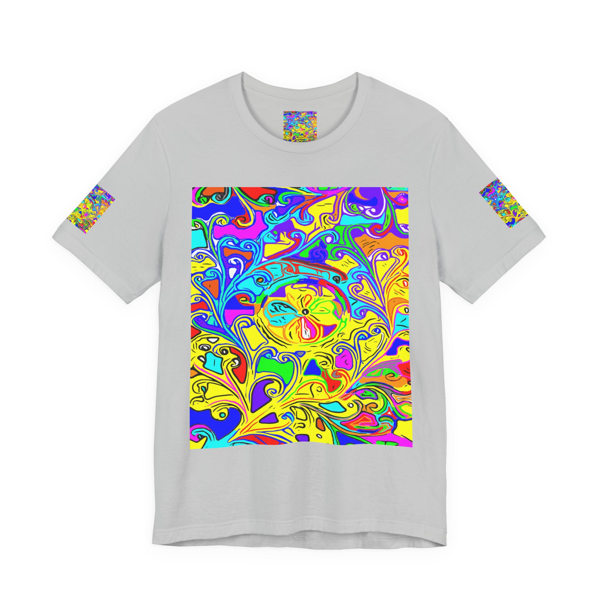 Psychedelic Swirl T-Shirt — Vibrant Retro Abstract Art Tee - Image 5