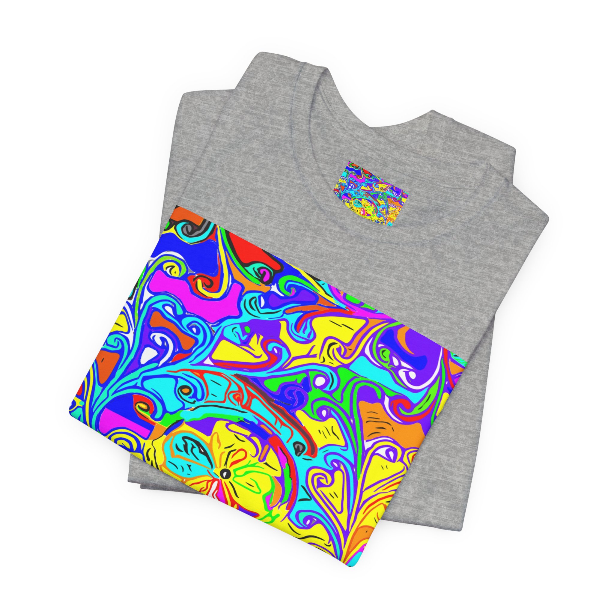 Psychedelic Swirl T-Shirt — Vibrant Retro Abstract Art Tee - Image 23