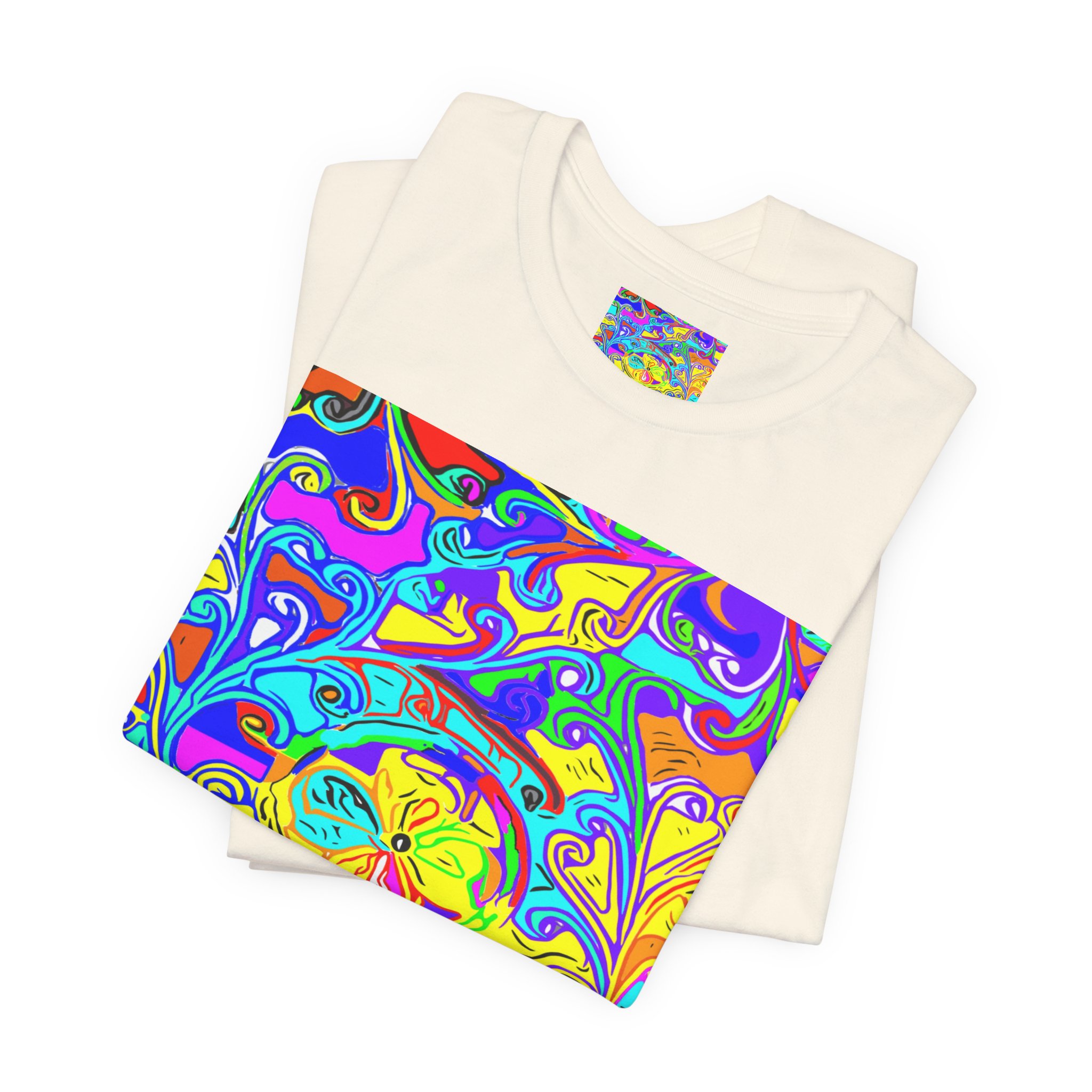 Psychedelic Swirl T-Shirt — Vibrant Retro Abstract Art Tee - Image 11