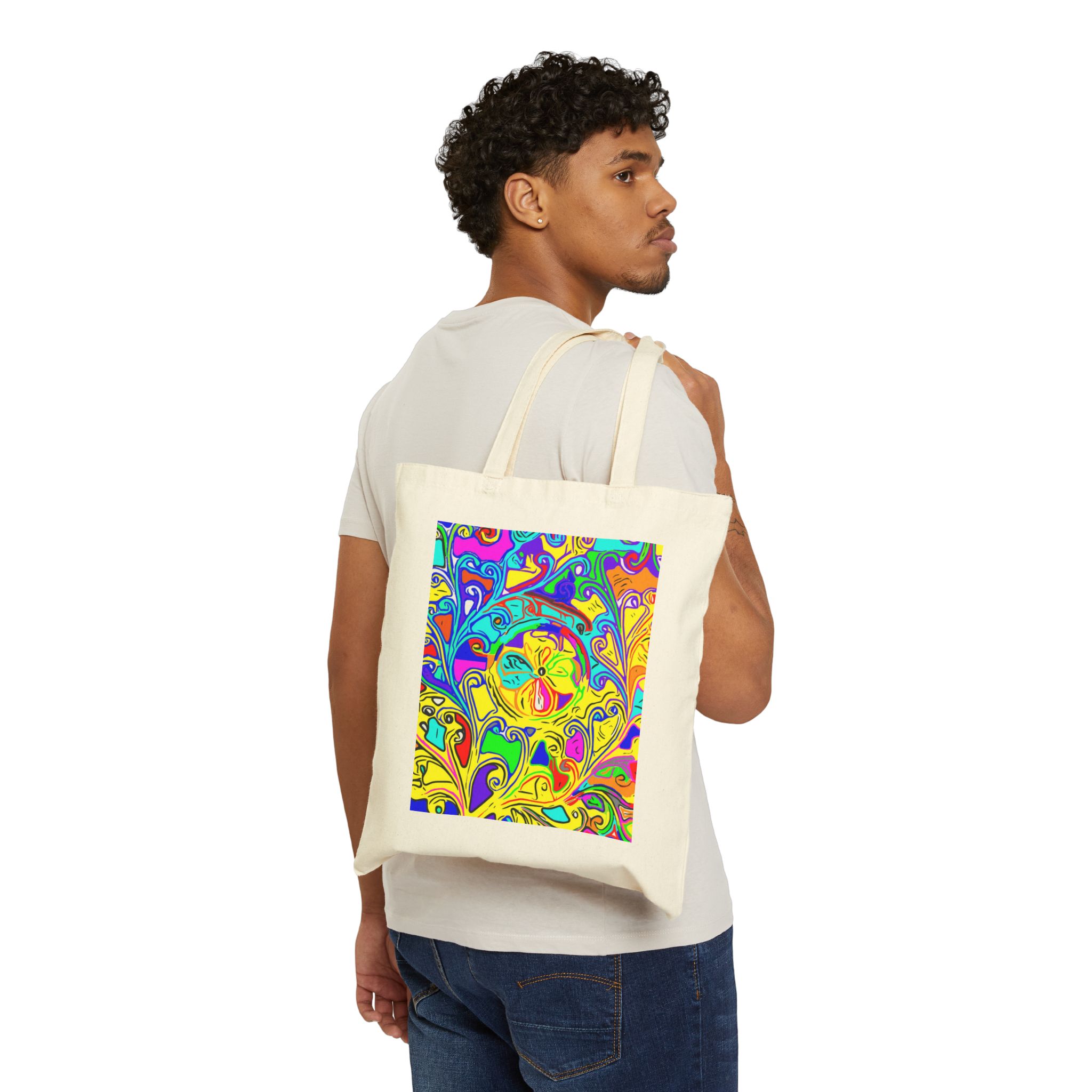 Cotton Canvas Tote Bag - Image 3