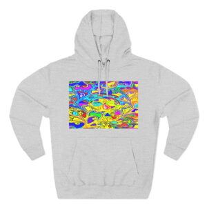 Three-Panel Fleece Hoodie